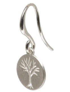 ELIN coin earrings silver-plated - Vedhæng øreringe