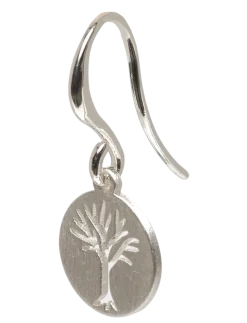 ELIN coin earrings silver-plated - Vedhæng øreringe