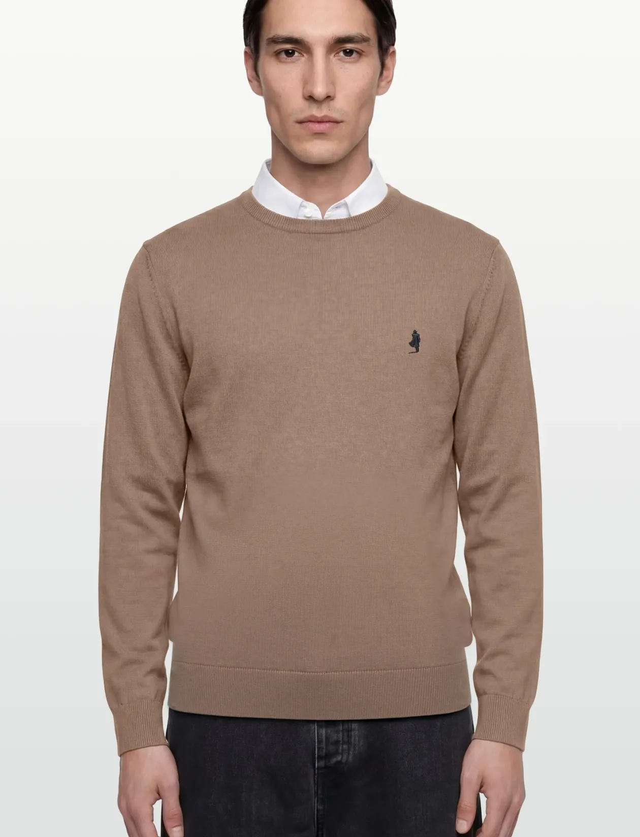 ELLISON REG CW COT MCS M KNIT - Rund hals