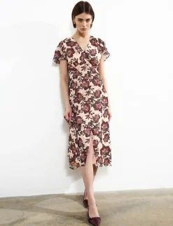 ELYSE S/S TEA DRESS - Midi kjoler