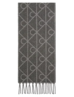 EMBLEM AOP BRUSHED HW SCARF - Halstørklæder