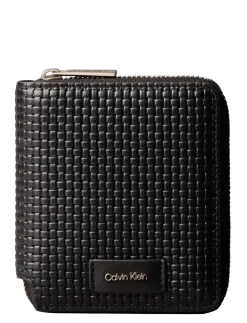 EMBOSSED WOVEN ZIP BILLFOLD - Kortholdere