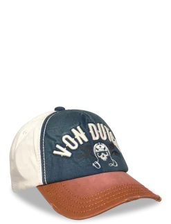Embroidery Baseball Cap White/Blue/Brown Von Dutch - Kasketter