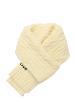 EMBROIDRED CABLE KNIT MUFFLER - Halstørklæder