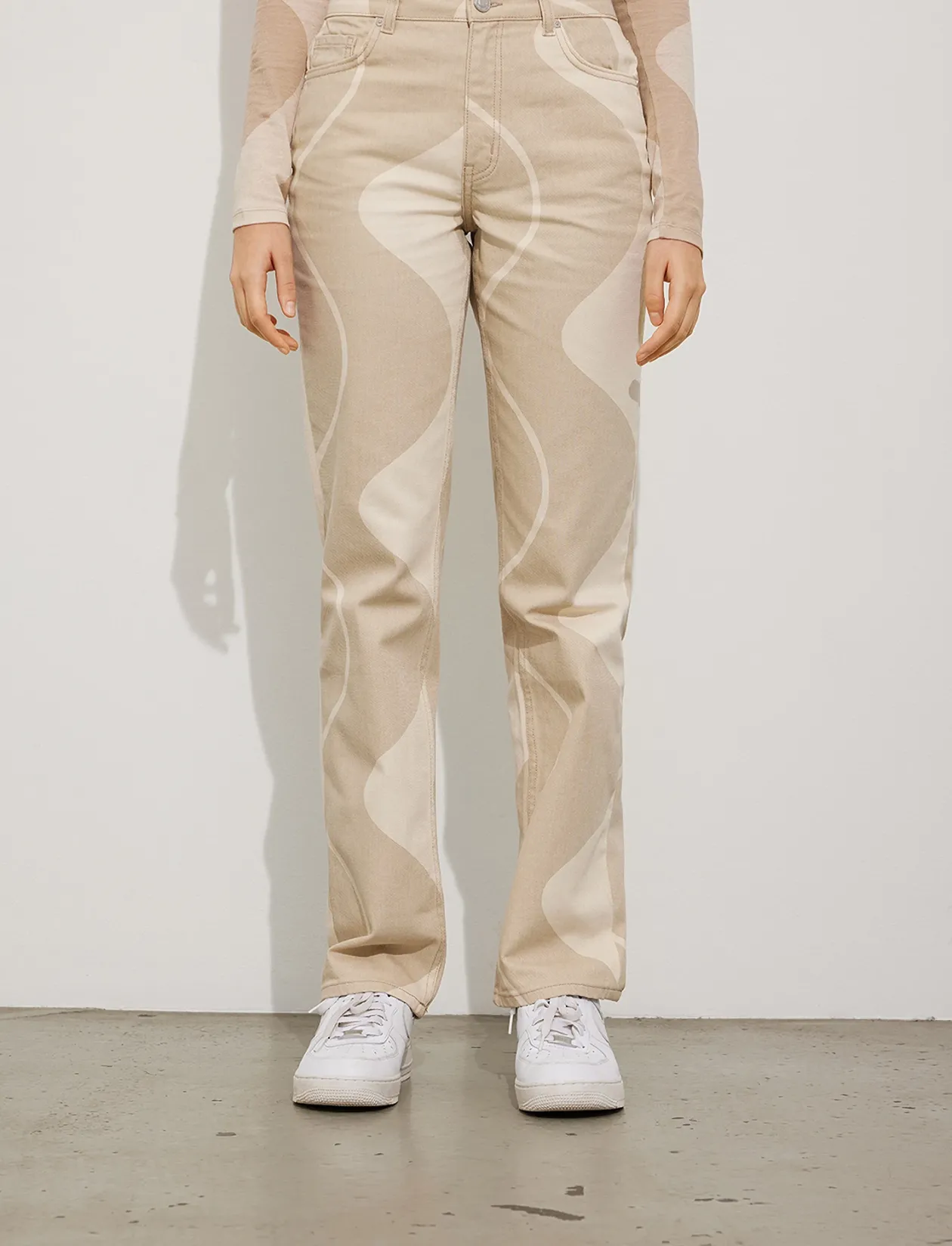 ENBREE STRAIGHT JEANS AOP 6865 - Straight jeans