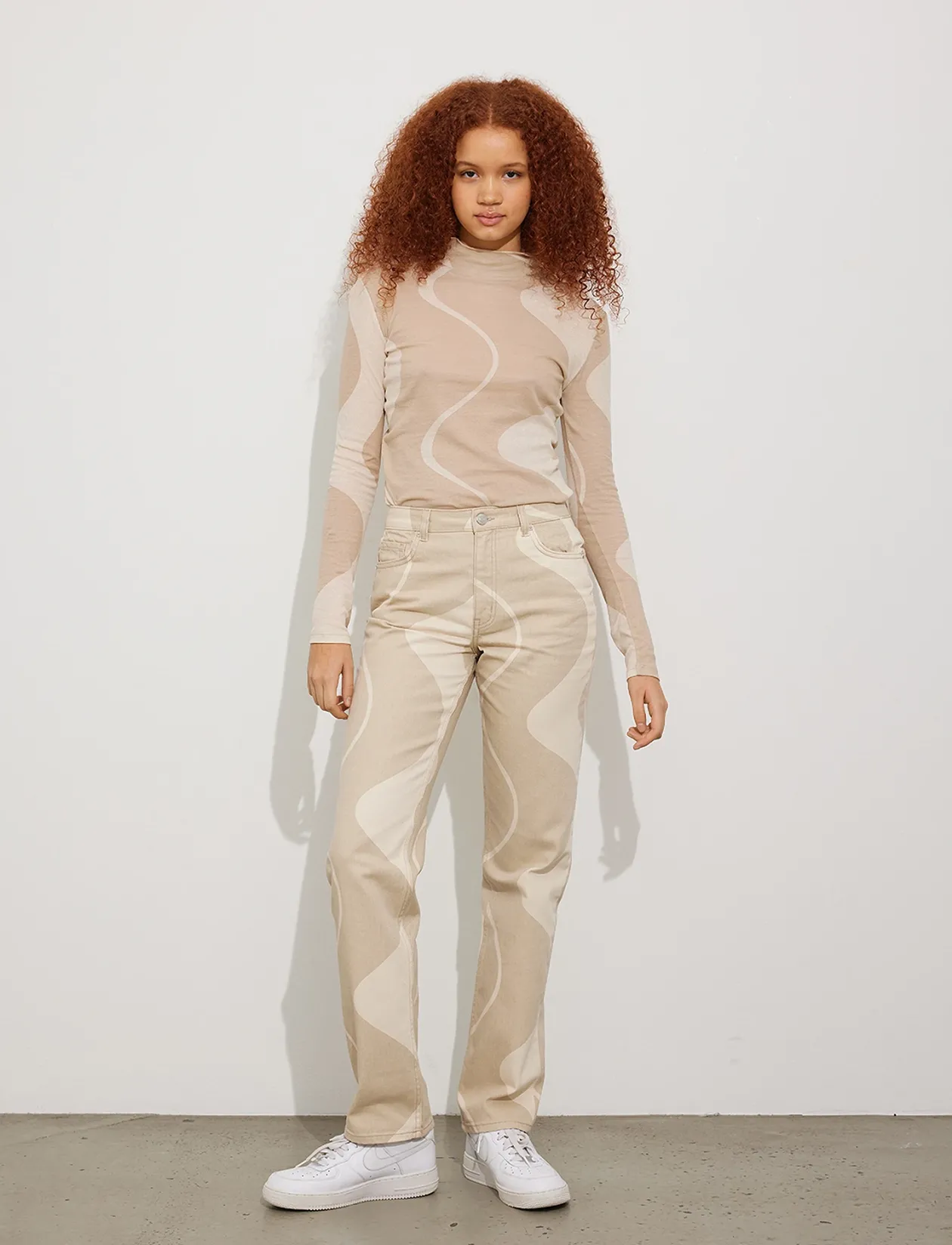 ENBREE STRAIGHT JEANS AOP 6865 - Straight jeans