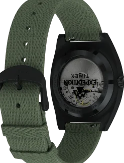 Expedition Field Post Automatic 39mm Black Case Dk Green Dial Black Leather - Analogt ur