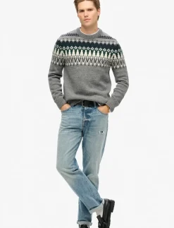 FAIRISLE KNIT CREW JUMPER - Rund hals