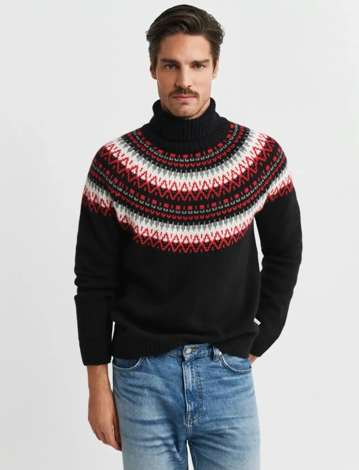 FAIR ISLE TURTLENECK - Rullekraver