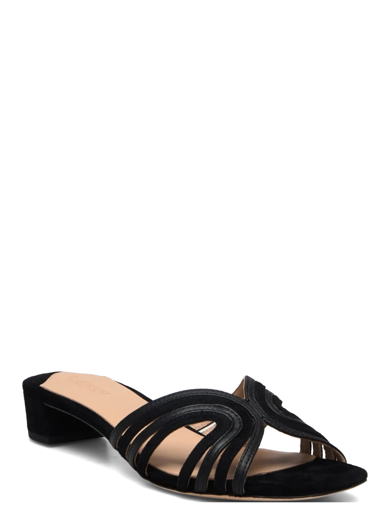 Fay Suede & Leather Multistrap Sandal - Mules med hæle