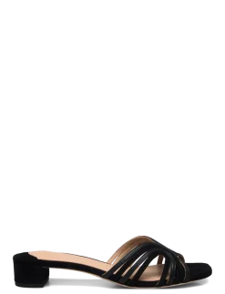 Fay Suede & Leather Multistrap Sandal - Mules med hæle