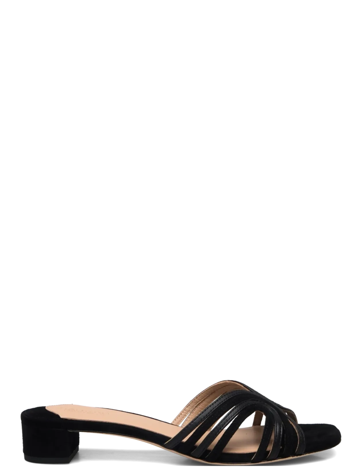 Fay Suede & Leather Multistrap Sandal - Mules med hæle