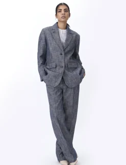 FEODORA BLAZER ROUGH TWILL - Enkeltradede blazere