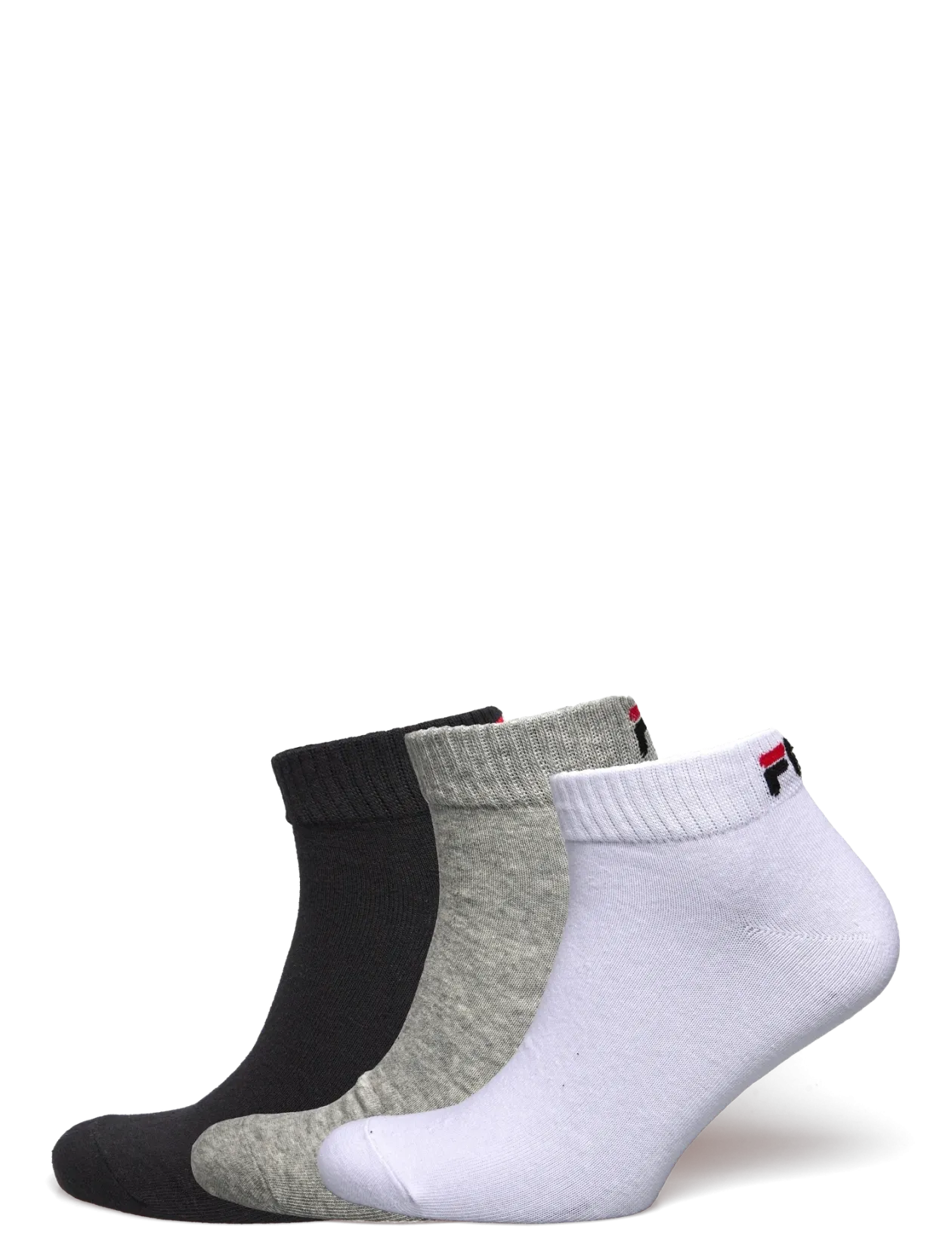 FILA 3pk Quarter Plain Socks - Strømper