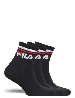 Fila 3pk Quarter Stripe Socks - Strømper