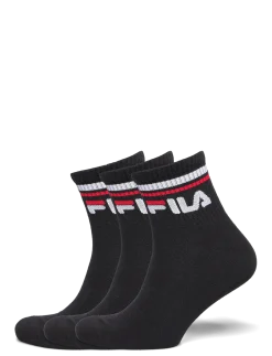 Fila 3pk Quarter Stripe Socks - Strømper