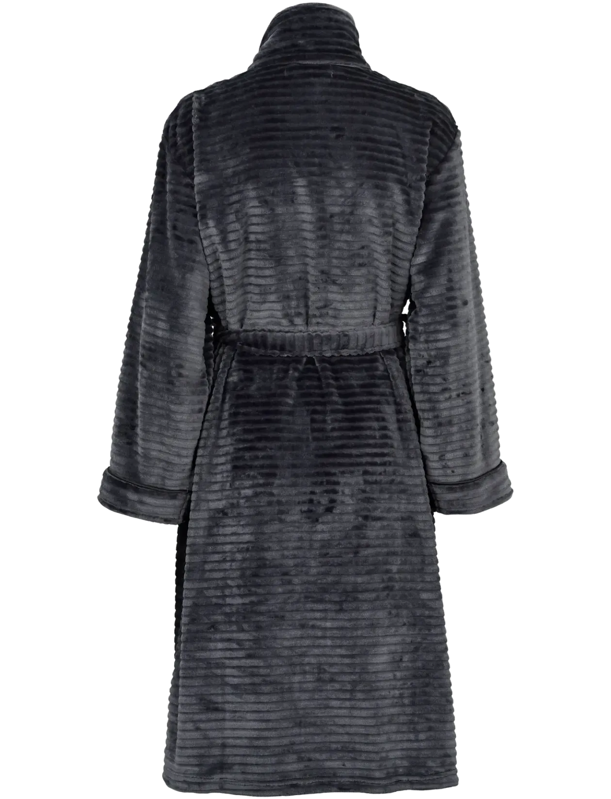Fine fleece robe w. zipper - Morgenkåbe