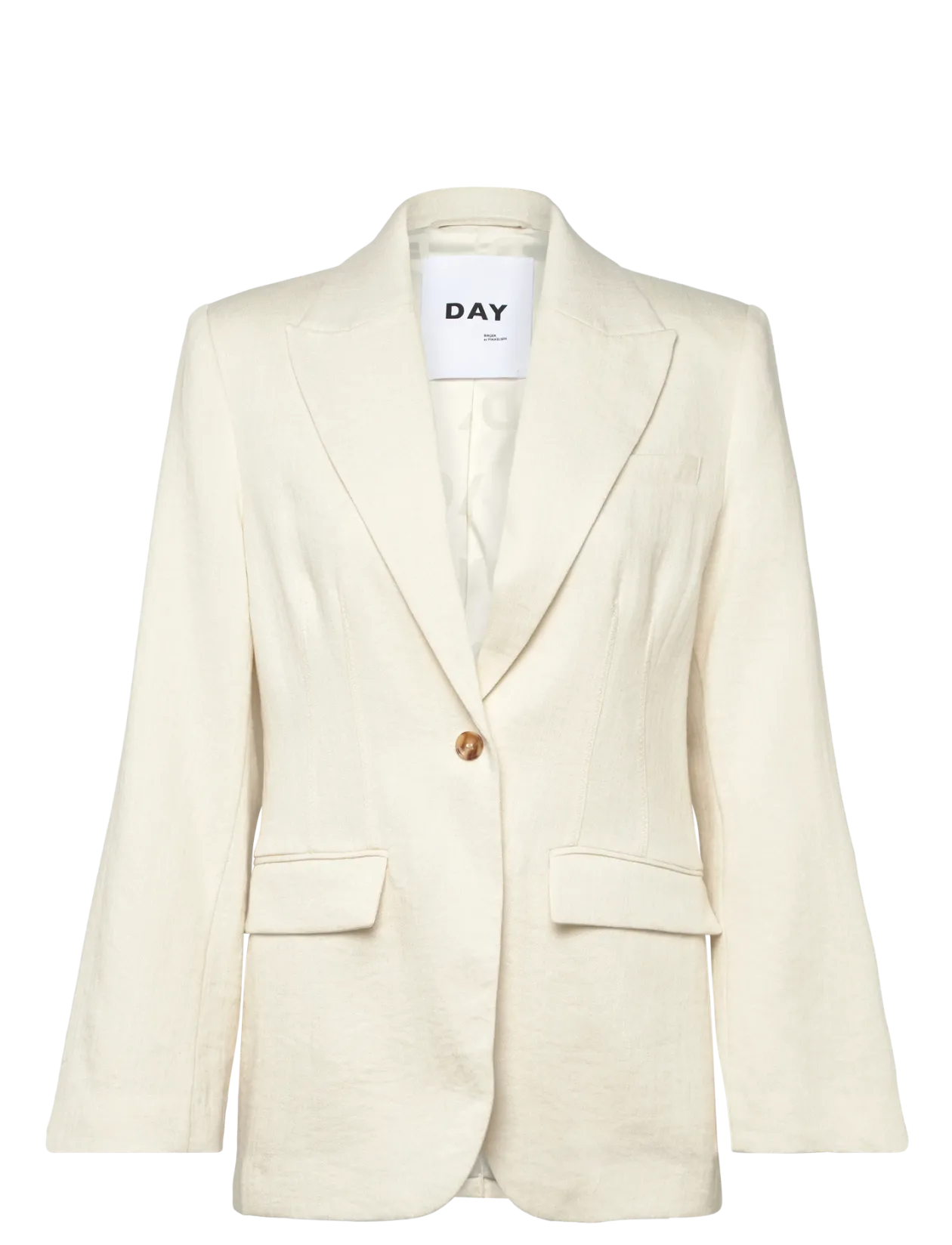 Fiona - Contrast Linen - Enkeltradede blazere