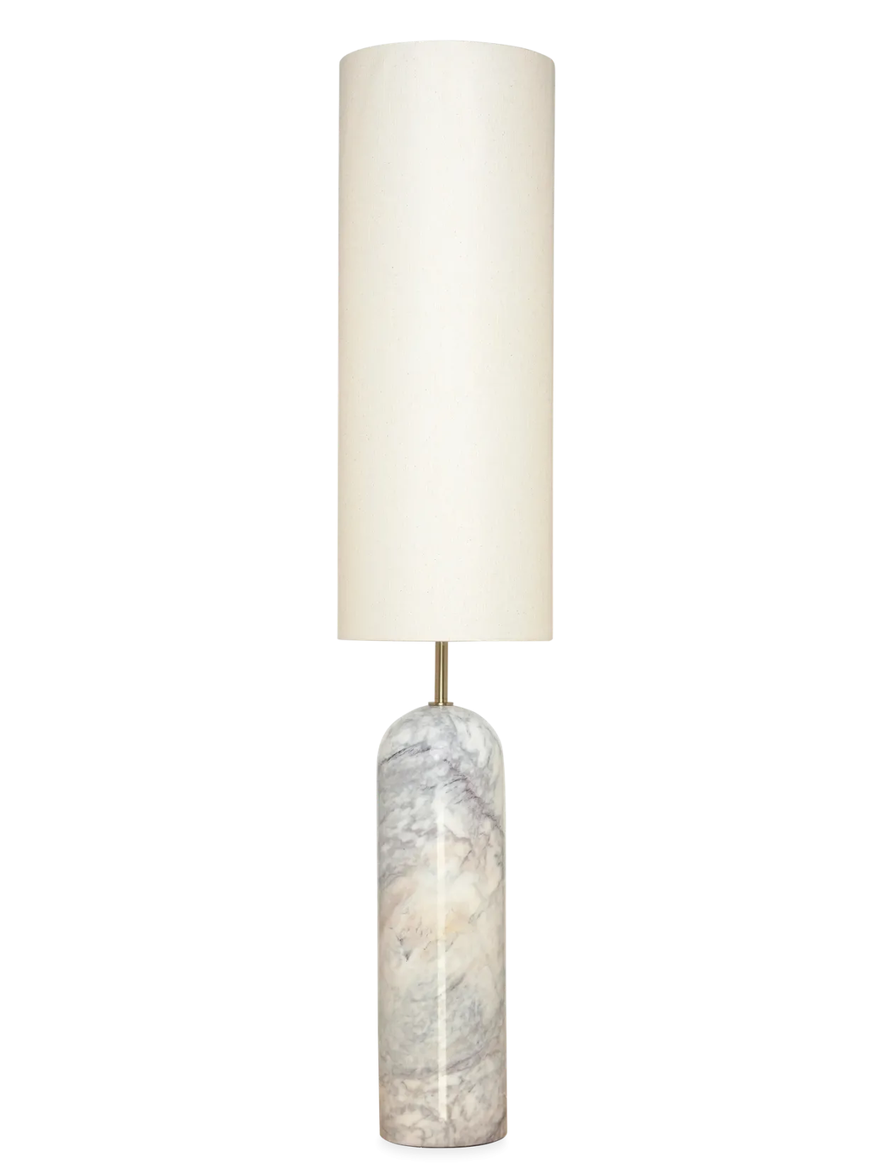 Flair Floor lamp white-black marble base - Gulvlamper