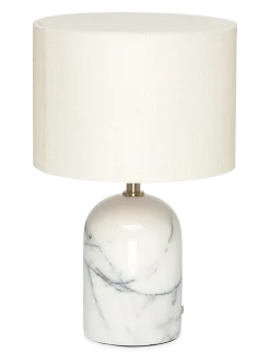 Flair Mini Table Lamp white-black marble base - Bordlamper