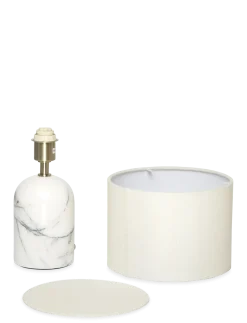 Flair Mini Table Lamp white-black marble base - Bordlamper