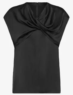 Fleur - Fluid Viscose RD - Kortærmede bluser