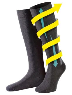 Flight Socks Black (M) - Rejse tilbehør