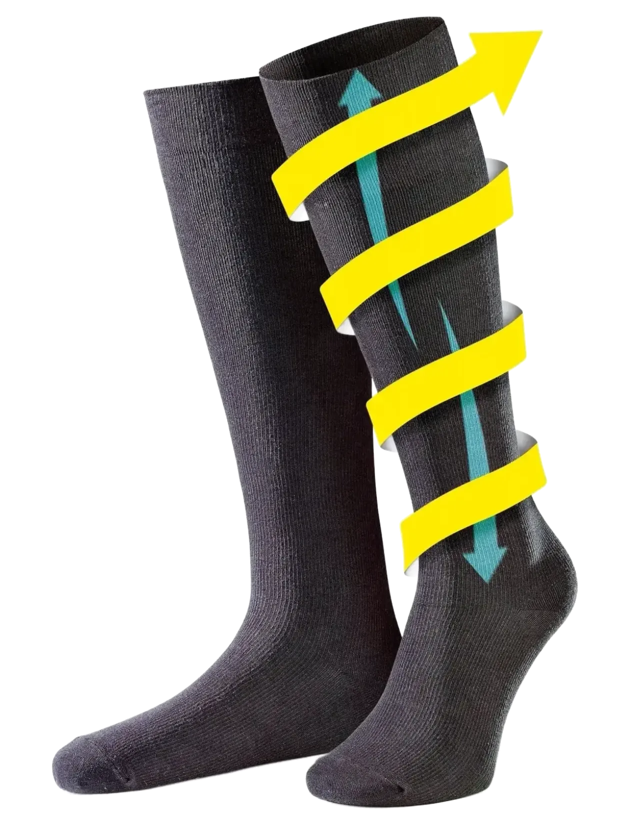 Flight Socks Black (M) - Rejse tilbehør