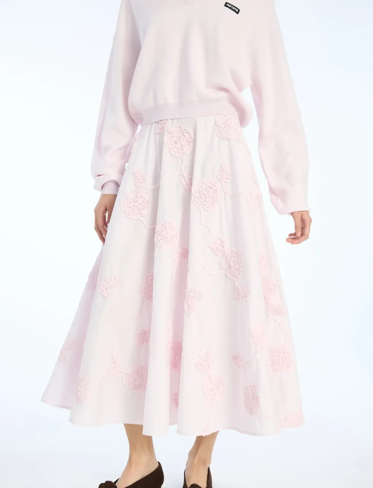 FLOWER MAXI SKIRT - Maxi nederdele