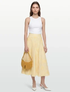 FLOWER MAXI SKIRT - Midinederdele