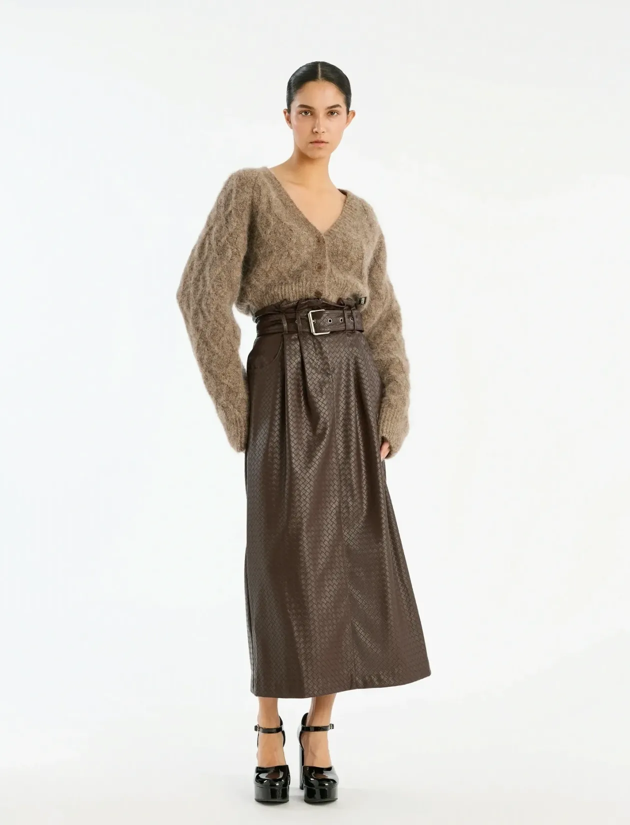Fluffy Knit Cardigan - Cardigans