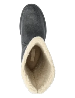 F-MODE DOUBLE-FACED SHEARLING FLATFORM CALF BOOTS - Varmforede sko