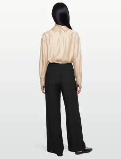 Fold Collar Blouse - Langærmede bluser