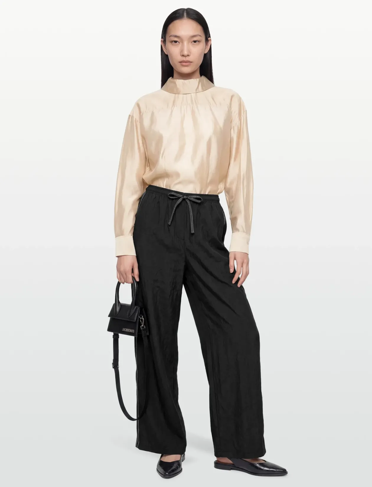 Fold Collar Blouse - Langærmede bluser