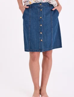 FQALIA-SKIRT - Denimnederdele