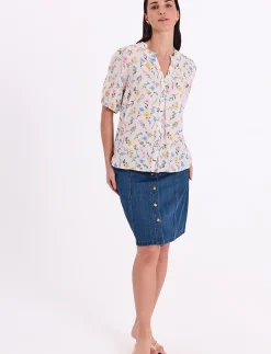 FQALIA-SKIRT - Denimnederdele