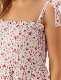 Frill Maxi Viscose Dress - Maxikjoler
