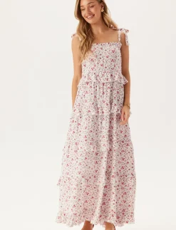 Frill Maxi Viscose Dress - Maxikjoler