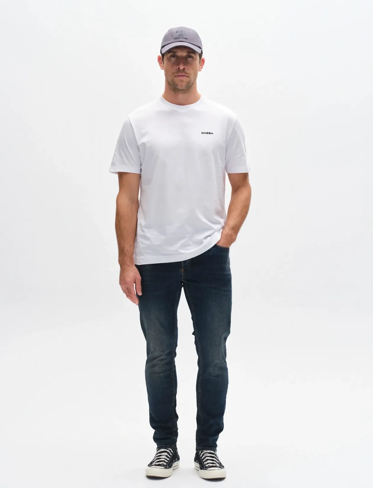 GABrey K3606 Mid Blue Jeans - Slim jeans