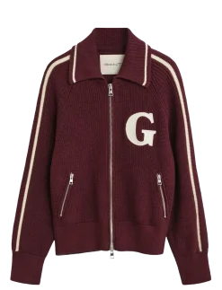 GANT VARSITY ZIP CARDIGAN - Cardigans