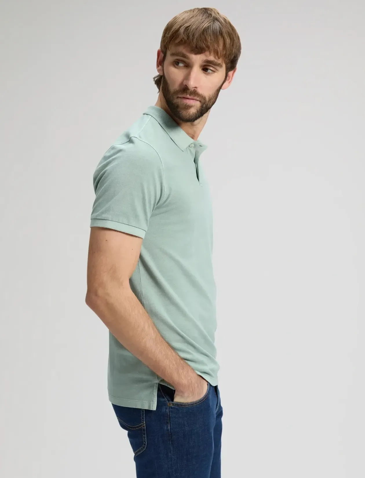 GARMENT DYE POLO - Kortærmede