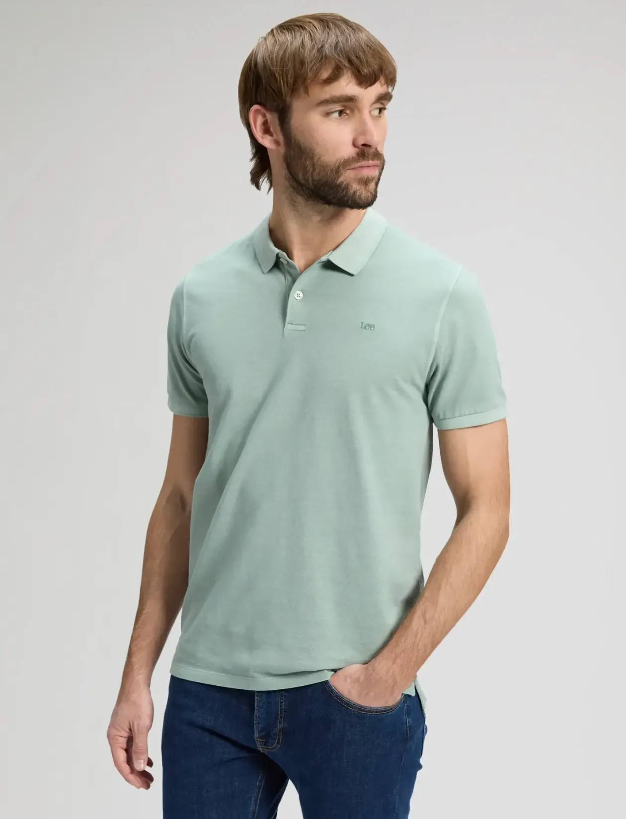 GARMENT DYE POLO - Kortærmede