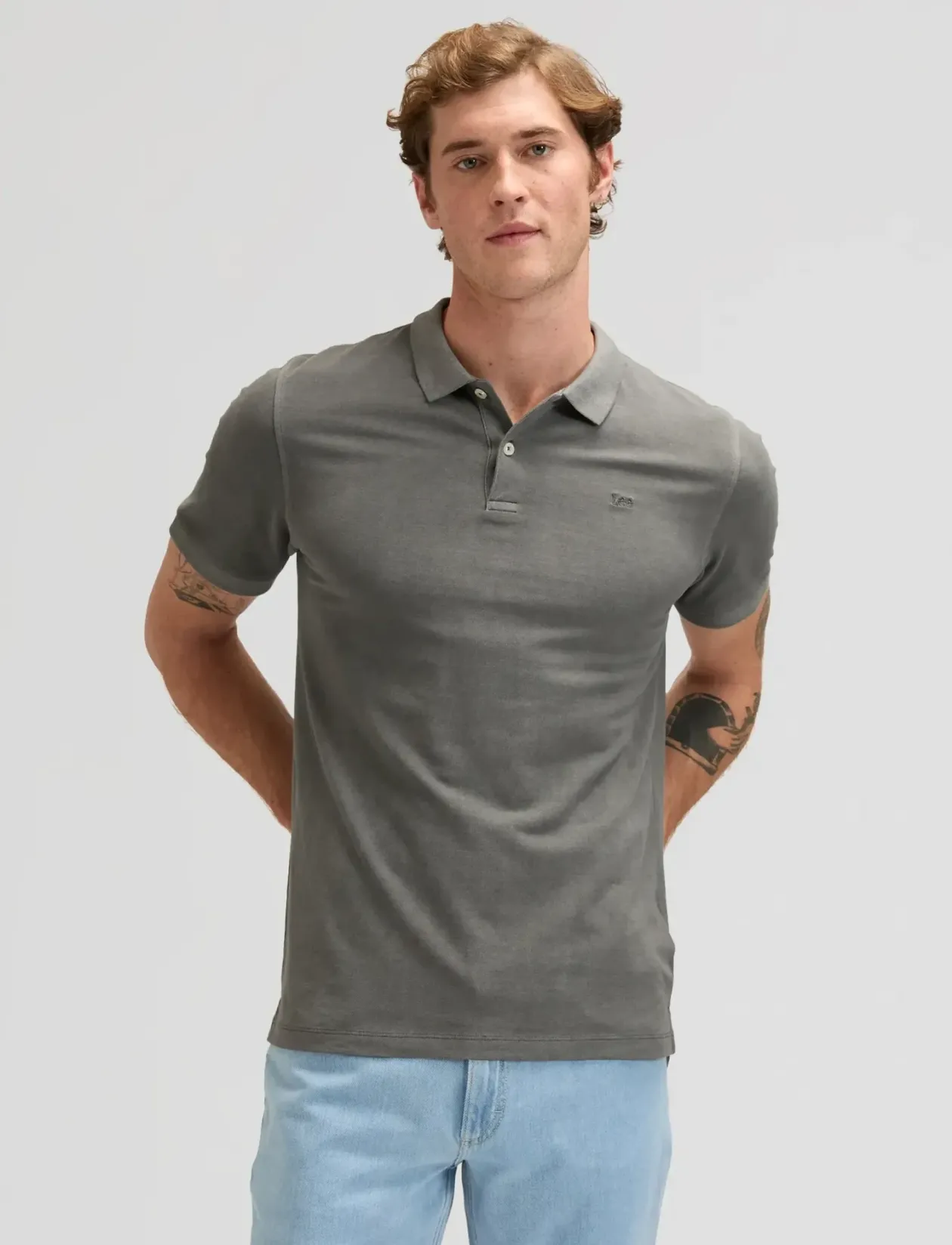GARMENT DYE POLO - Kortærmede