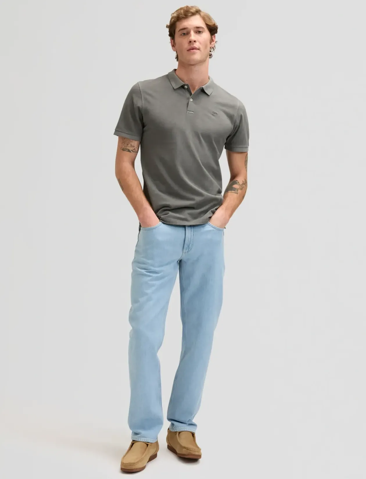 GARMENT DYE POLO - Kortærmede