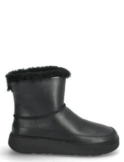 GEN-FF MINI SHEARLING-LINED LEATHER BOOTS - Flade ankelstøvler