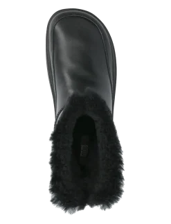 GEN-FF MINI SHEARLING-LINED LEATHER BOOTS - Flade ankelstøvler