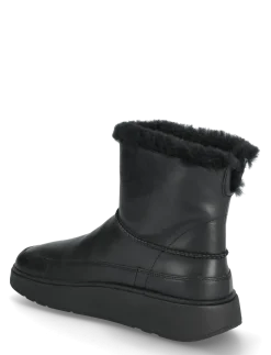 GEN-FF MINI SHEARLING-LINED LEATHER BOOTS - Flade ankelstøvler