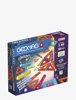 Geomag Glitter Panels Recycled 35 Pcs - Byggesæt