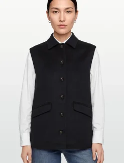 Gigi Wool Blend Vest - Blazere
