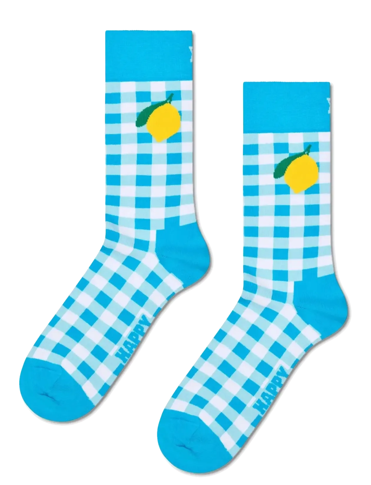 Gingham Lemon Sock - Sokker